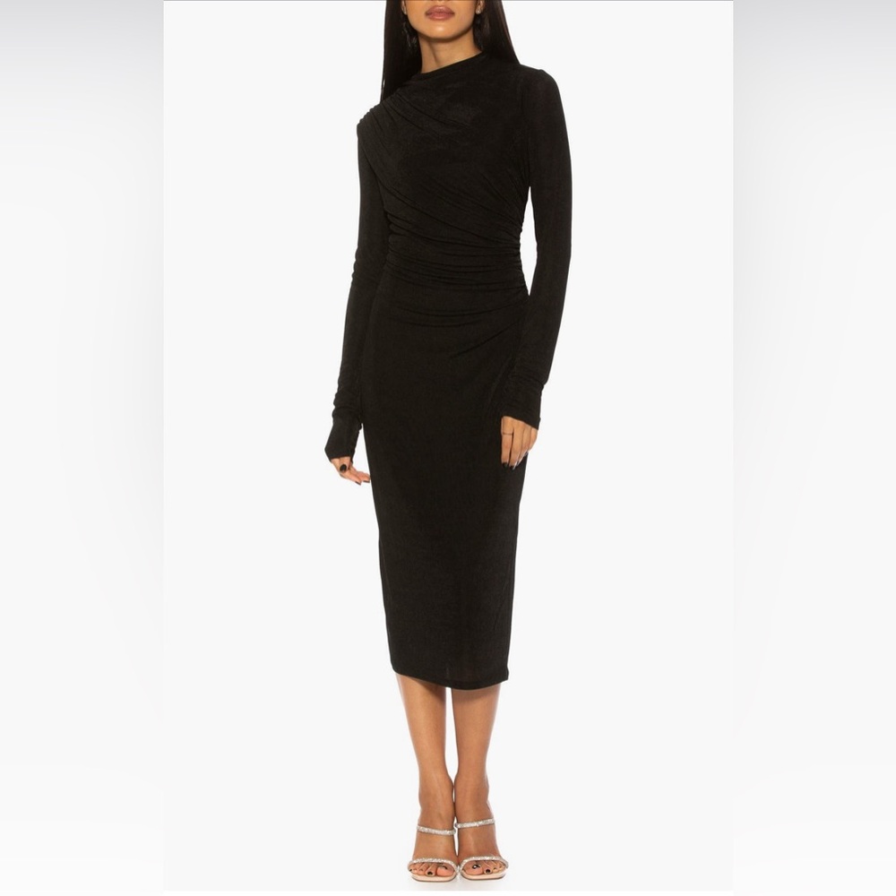 Kim body con long sleeve midi dress